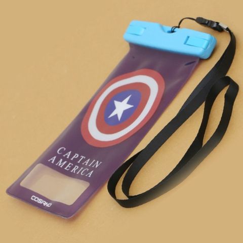 Túi chống nước 5 inch Cosano Hình Khiên Captain Xanh