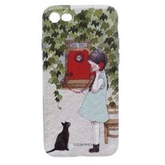  Ốp lưng iPhone 7 - iPhone 8 Nhựa dẻo in Water COSANO SR161122 Cô gái Xanh lá 