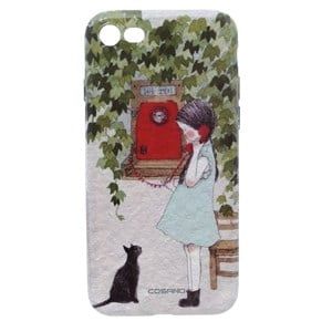 Ốp lưng iPhone 7 - iPhone 8 Nhựa dẻo in Water COSANO SR161122 Cô gái Xanh lá
