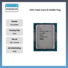  CPU Intel Core i5-14500 Up to 5.0GHz 14 cores 20 threads 24MB 