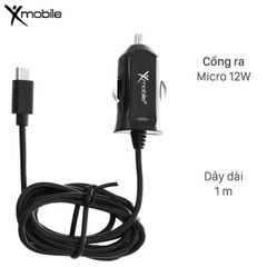  Sạc xe hơi Micro 2.4A 1 m Xmobile DS195-WB 