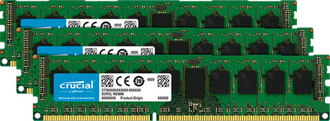 Crucial 12Gb Kit (3 X 4Gb) Ddr3-1600 Ecc Rdimm