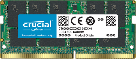 Crucial 16Gb Ddr4-2400 Ecc Sodimm