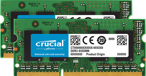 Crucial 16Gb Kit (2 X 8Gb) Ddr3L-1600 Sodimm