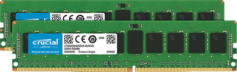 Crucial 16Gb Kit (2 X 8Gb) Ddr4-2666 Rdimm
