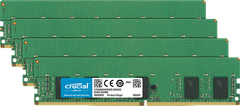  Crucial 16Gb Kit (4 X 4Gb) Ddr4-2133 Rdimm 