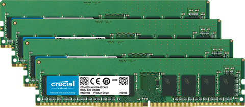 Crucial 16Gb Kit (4 X 4Gb) Ddr4-2400 Ecc Udimm