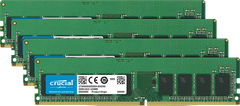  Crucial 16Gb Kit (4 X 4Gb) Ddr4-2400 Ecc Udimm 