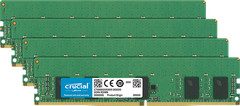  Crucial 16Gb Kit (4 X 4Gb) Ddr4-2666 Rdimm 