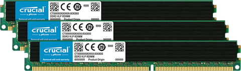 Crucial 24Gb (3 X 8Gb) Ddr3-1866 Rdimm Vlp