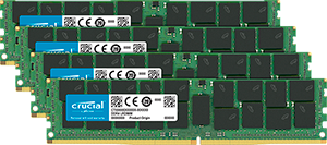 Crucial 256Gb Kit (4 X 64Gb) Ddr4-2666 Lrdimm