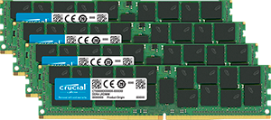 Crucial 256Gb Kit (4 X 64Gb) Ddr4-2666 Lrdimm