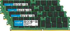  Crucial 256Gb Kit (4 X 64Gb) Ddr4-2666 Lrdimm 