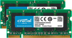  Crucial 2Gb Kit (2 X 1Gb) Ddr2-800 Sodimm 