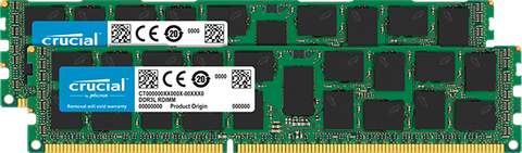 Crucial 32Gb Kit (2 X 16Gb) Ddr3-1600 Ecc Rdimm