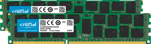 Crucial 32Gb Kit (2 X 16Gb) Ddr3-1866 Ecc Rdimm