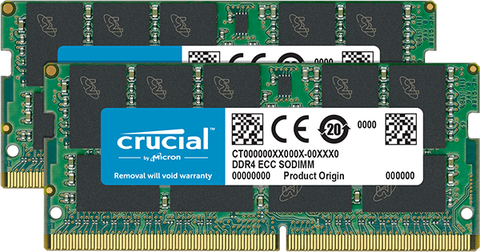 Crucial 32Gb Kit (2 X 16Gb) Ddr4-2400 Ecc Sodimm