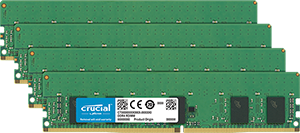 Crucial 32Gb Kit (4 X 8) Ddr4-2666 Rdimm