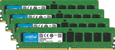 Crucial 32Gb Kit (4 X 8Gb) Ddr4-2133 Rdimm