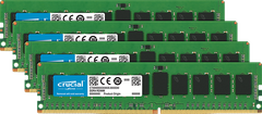  Crucial 32Gb Kit (4 X 8Gb) Ddr4-2666 Rdimm 
