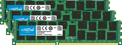 Crucial 48Gb Kit (3 X 16Gb) Ddr3-1866 Ecc Rdimm