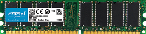 Crucial 512Mb Ddr-400 Udimm