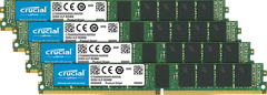  Crucial 64Gb Kit (4 X 16Gb) Ddr4-2666 Rdimm Vlp 