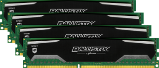 Crucial Ballistix Sport 16Gb Kit (4 X 4Gb) Ddr3-1600 Udimm