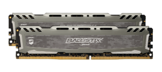 Crucial Ballistix Sport Lt Gray 16Gb Kit (2 X 8Gb) Ddr4-2666 Udimm