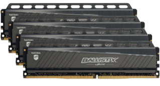 Crucial Ballistix Tactical 16Gb Kit (4 X 4Gb) Ddr4-3000 Udimm