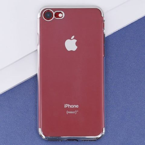 Ốp lưng iPhone 7-8 nhựa dẻo Electroplate T&B OSMIA Bạc