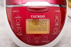  Nồi cơm điện tử Cuckoo CR-0655F Trắng Đỏ 