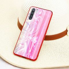  Ốp lưng OPPO A91 nhựa cứng viền dẻo GLASS PORE JM Trắng đo 
