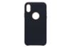 Ốp lưng iPhone X Nhựa cứng Lolly PU Leather Xanh Navy