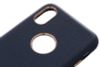 Ốp lưng iPhone X Nhựa cứng Lolly PU Leather Xanh Navy