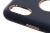 Ốp lưng iPhone X Nhựa cứng Lolly PU Leather Xanh Navy