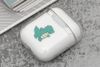 Túi đựng AirPods 1 & 2 Nhựa cứng trong JM PD01 in hình Khủng long xanh