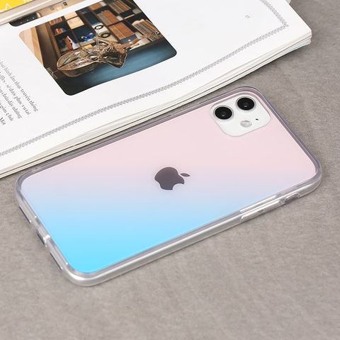 Ốp lưng iPhone 11 nhựa cứng viền dẻo Berty I JM Hồng xanh