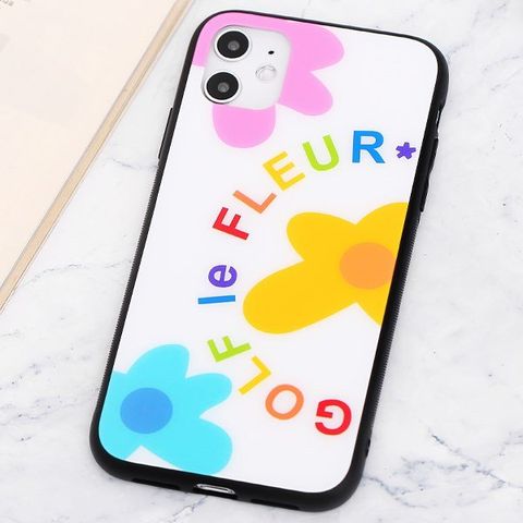 Ốp lưng iPhone 11 nhựa cứng viền dẻo Tempered glass OSMIA CKAC664 Hoa