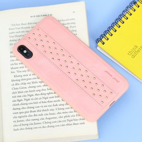 Ốp lưng iPhone XS Max Nhựa cứng viền dẻo Paradots JM Hồng