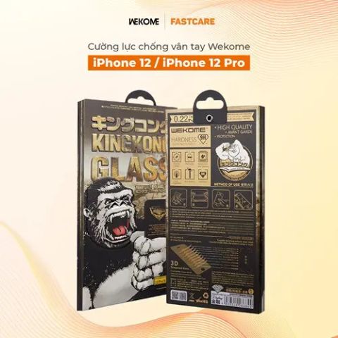 Cường lực chống vân tay Wekome iPhone 12/12 Pro