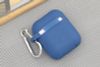 Túi đựng AirPods 1 & 2 silicone kèm móc JM AP02 Xanh