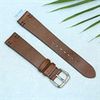 Dây da đồng hồ size 18 mm nâu đậm DVM2K6