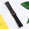 Dây da đồng hồ size 20 mm nâu đậm DVM6K1