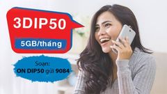  Đăng ký gói cước 4G, 5G DIP50 MobiFone: 5GB/tháng HOT 2021 
