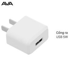  Adapter Sạc 1A AVA JC62A Trắng 