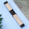 Dây da đồng hồ LS040 Đen size 20 mm