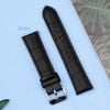 Dây da đồng hồ 20 mm đen LS040