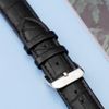 Dây da đồng hồ LS040 Đen size 20 mm