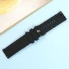 Dây silicone đồng hồ Samsung/Huawei/khác 20 mm đen RZ-JM20